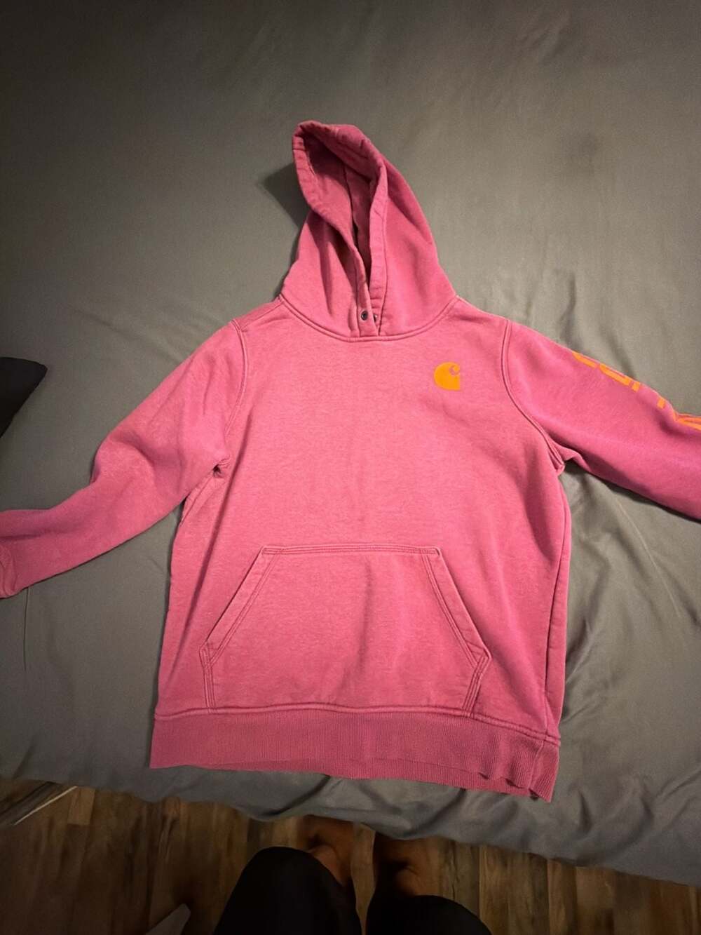 Carhartt Relaxed Fit Hoodie Pink Size M (8-10)